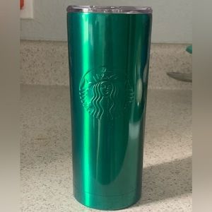 Starbucks Green Metal Tumbler 19.8oz With Clear Lid 2023